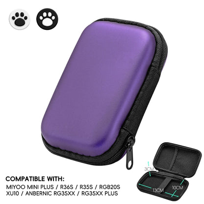 Data Frog for R36S Case Retro Video Game Bags EVA Cover Case for RG35XX R35S Miyoo Mini Plus Founded Protective Bag - DropZzzone