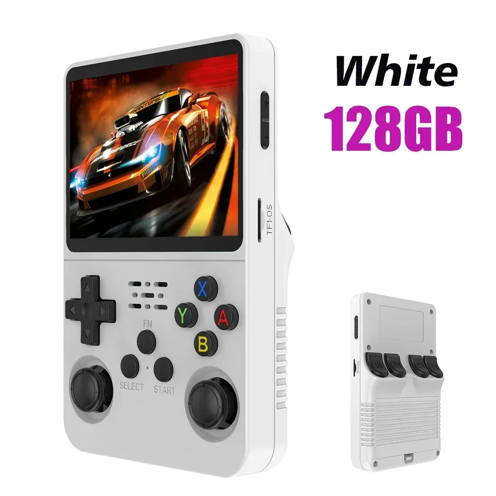 NEW R36S Retro Handheld Game Console Linux System 3.5 Inch IPS Screen Portable Pocket Video Player 64GB 128GB Games Kid Gift - DropZzzone