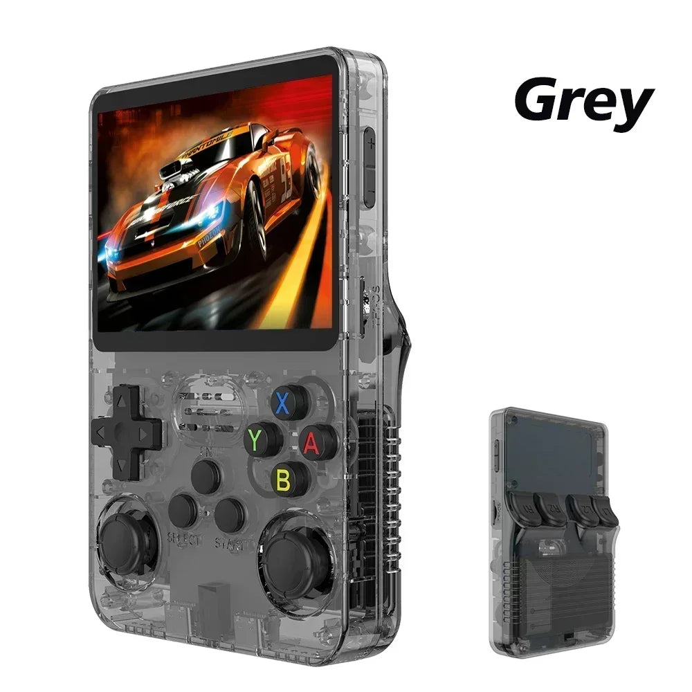 NEW R36S Retro Handheld Game Console Linux System 3.5 Inch IPS Screen Portable Pocket Video Player 64GB 128GB Games Kid Gift - DropZzzone