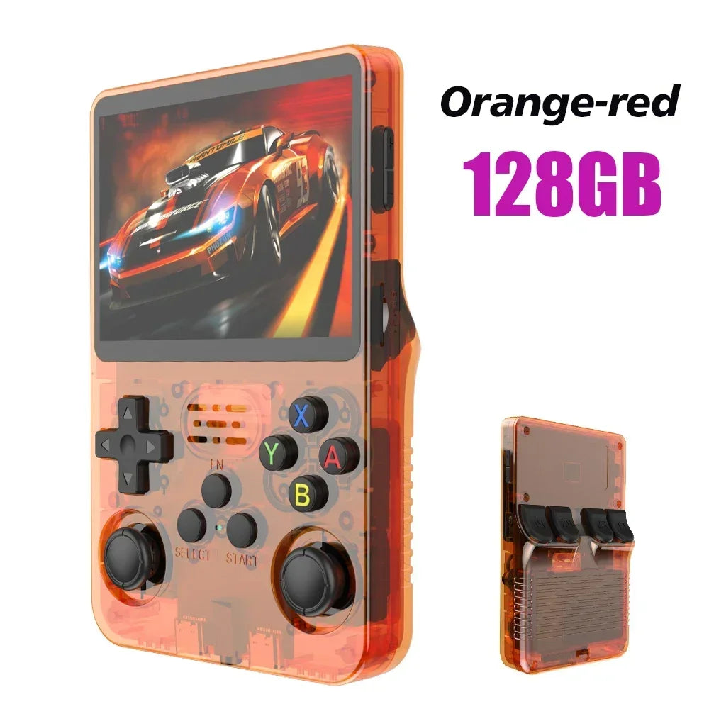 NEW R36S Retro Handheld Game Console Linux System 3.5 Inch IPS Screen Portable Pocket Video Player 64GB 128GB Games Kid Gift - DropZzzone