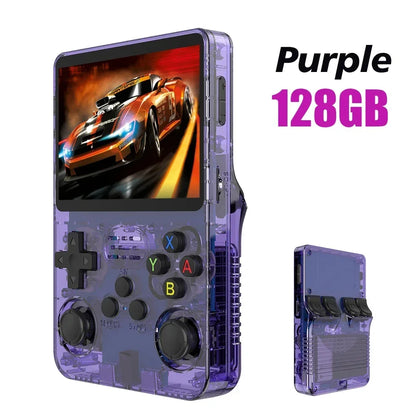 NEW R36S Retro Handheld Game Console Linux System 3.5 Inch IPS Screen Portable Pocket Video Player 64GB 128GB Games Kid Gift - DropZzzone