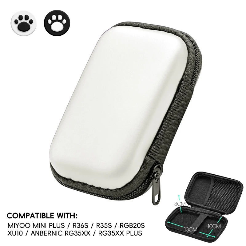 Data Frog for R36S Case Retro Video Game Bags EVA Cover Case for RG35XX R35S Miyoo Mini Plus Founded Protective Bag - DropZzzone